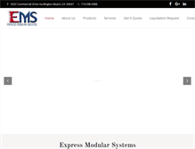 Tablet Screenshot of expressmodularsystems.com